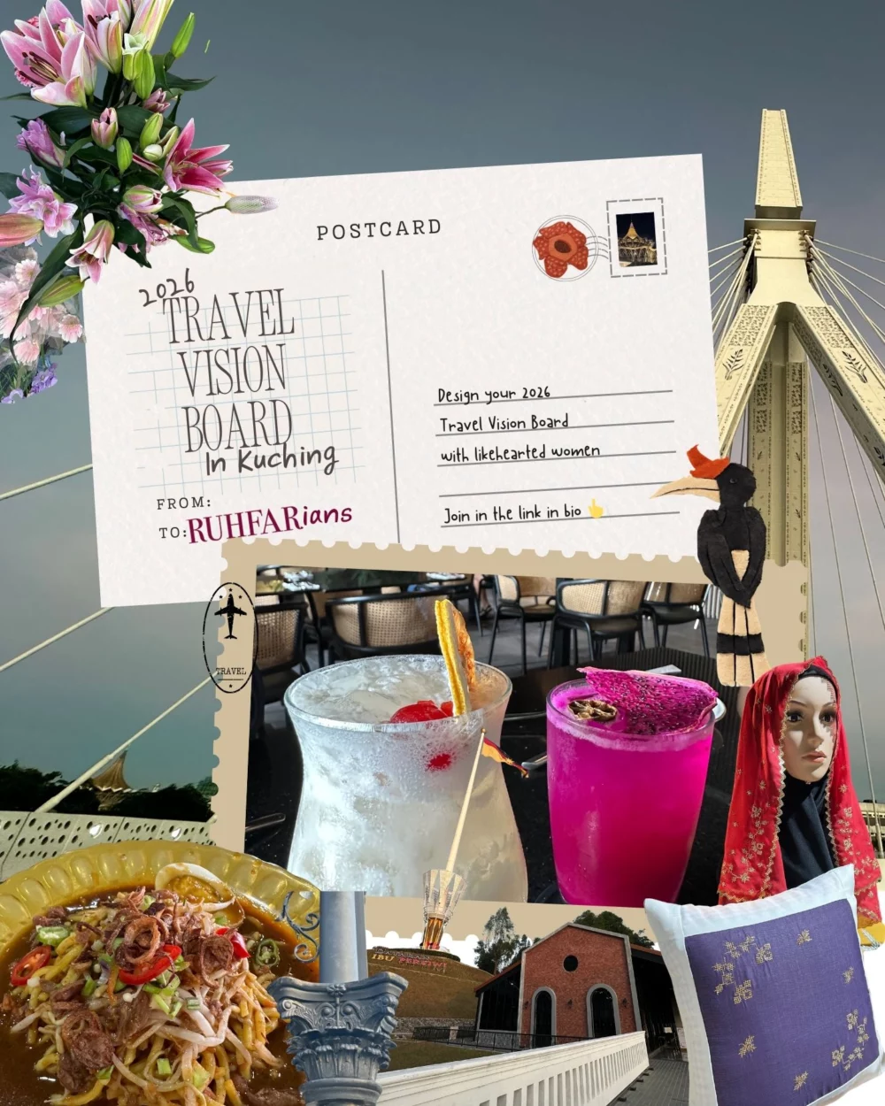 Travel Vision Board in Kuching